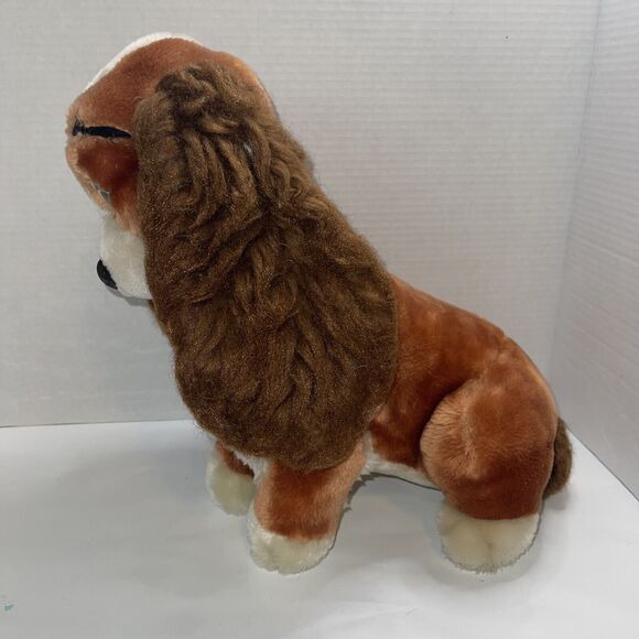 Disneyland Disney World Vintage Plush Lady and the Tramp 13" Plastic Eyes - Picture 3 of 9